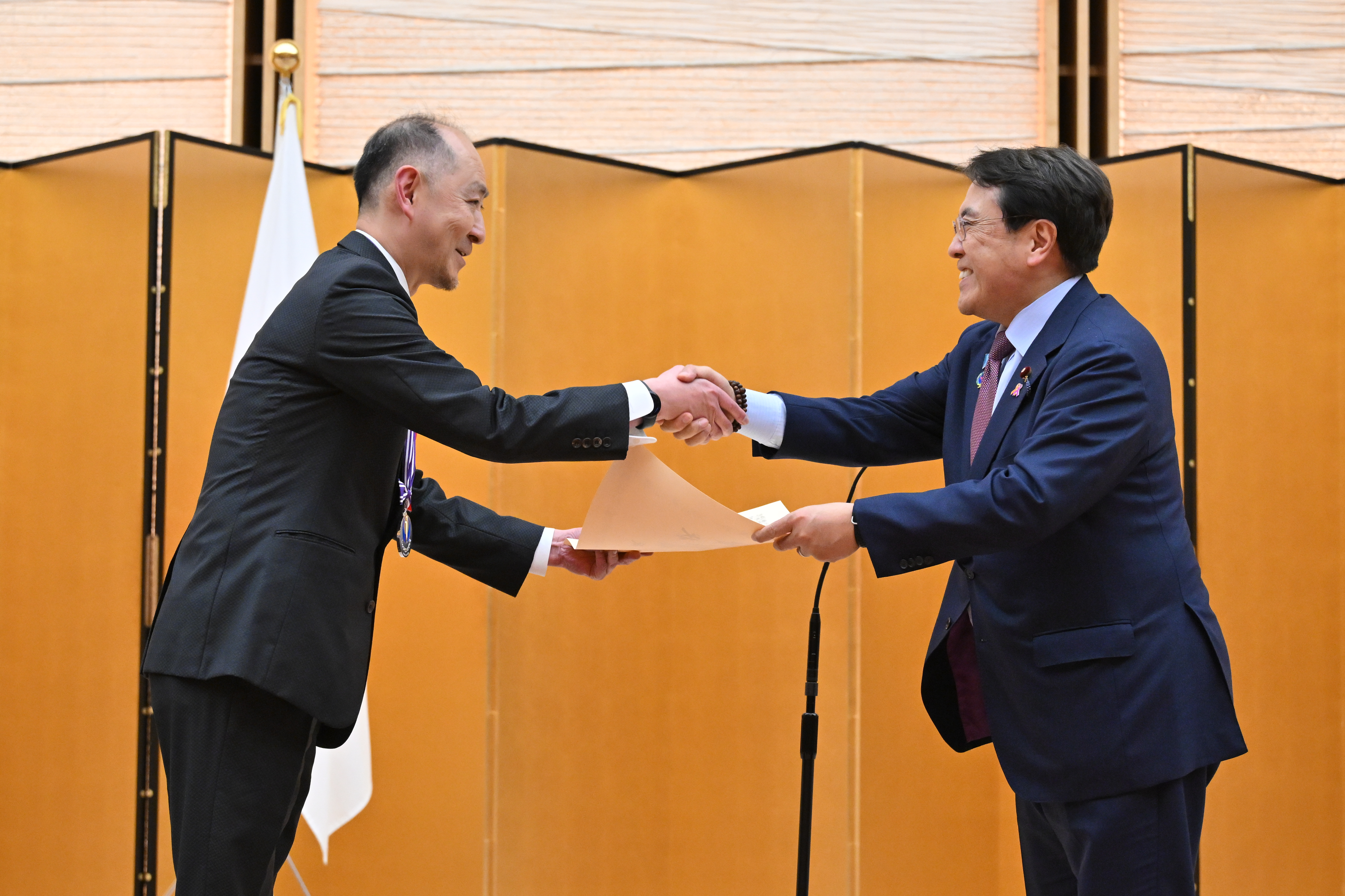 表彰式にて